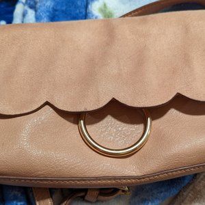 Pink cross body purse